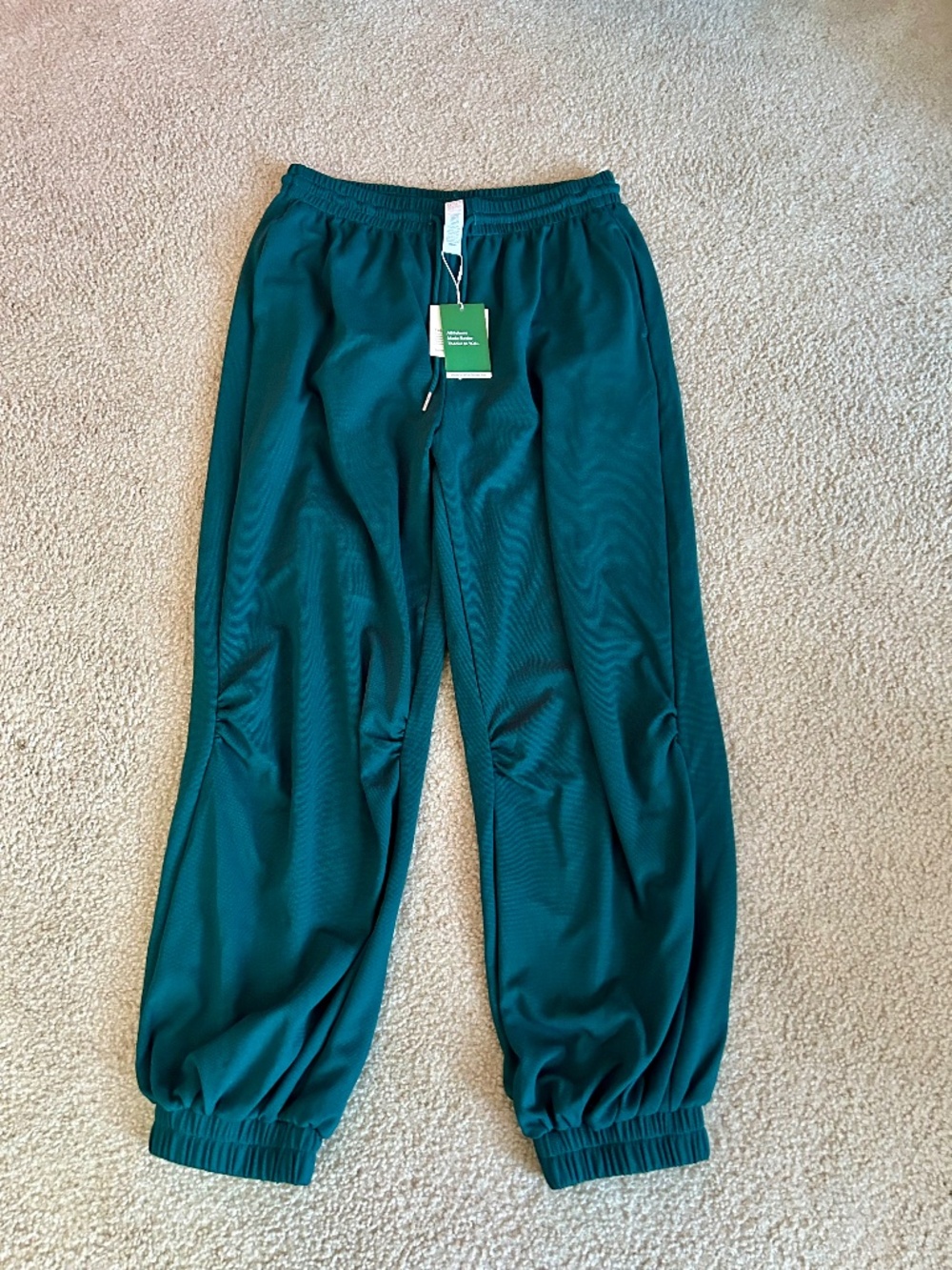 Halara NEW High Waisted Drawstring Running Baggy Joggers with Pockets Sz L
